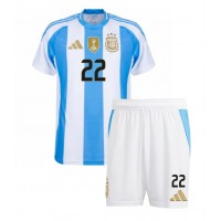 Argentiina Exequiel Palacios #14 Koti Peliasu Lasten Copa America 2024 Lyhythihainen (+ Lyhyet housut)
